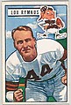 Card Number 38, Lou Rymkus, Tackle, from the Bowman Football series (R407-3) issued by Bowman Gum, Issued by Bowman Gum Company, Commercial color lithograph