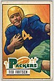 Card Number 54, Ted Fritsch, Fullback, Green Bay Packers, from the Bowman Football series (R407-3) issued by Bowman Gum, Issued by Bowman Gum Company, Commercial color lithograph