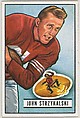 Card Number 69, John Strzykalski, Right Halfback, San Francisco 49ers, from the Bowman Football series (R407-3) issued by Bowman Gum, Issued by Bowman Gum Company, Commercial color lithograph