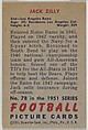 Card Number 78, Jack Zilly, End, Los Angeles Rams, from the Bowman Football series (R407-3) issued by Bowman Gum, Issued by Bowman Gum Company, Commercial color lithograph