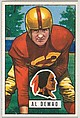 Card Number 143, Al Demao, Washington Redskins, from the Bowman Football series (R407-3) issued by Bowman Gum, Issued by Bowman Gum Company, Commercial color lithograph