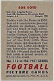 Card Number 113, Bob Boyd, End, Los Angeles Rams, from the Bowman Football series (R407-3) issued by Bowman Gum, Issued by Bowman Gum Company, Commercial color lithograph
