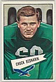 Chuck Bednarik, from the Bowman Football series (R407-4) issued by Bowman Gum, Issued by Bowman Gum Company, Commercial color lithograph