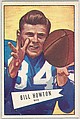 Bill Howton, Rice University, from the Bowman Football series (R407-4) issued by Bowman Gum, Issued by Bowman Gum Company, Commercial color lithograph