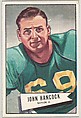 John Hancock, Baylor University, from the Bowman Football series (R407-4) issued by Bowman Gum, Issued by Bowman Gum Company, Commercial color lithograph