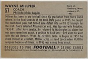 Wayne V. Millner, from the Bowman Football series (R407-4) issued by Bowman Gum, Issued by Bowman Gum Company, Commercial color lithograph