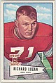 Richard Logan, Ohio State, from the Bowman Football series (R407-4) issued by Bowman Gum, Issued by Bowman Gum Company, Commercial color lithograph