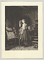 In the House of Mourning, from "American Art Review", vol. 1, no. 8 (republished in "The Art Journal," October 1880), Friedrich Leonhard Meyer German, Etching