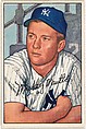 Mickey Mantle, Center Fielder, New York Yankees, from Picture Cards, series 6 (R406-6) issued by Bowman Gum, Issued by Bowman Gum Company, Commercial color lithograph
