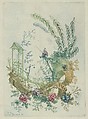 Chinoiserie, from "Nouvelle Suite de Cahiers de dessins chinois a l'usage des dessinateurs et des peintres" (Nr 1), Jean Pillement French, Etching, inked à la poupée