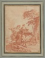 The Journey to Market, François Boucher  French, Red chalk