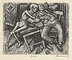 Gone, Albert Abramovitz (American, 1879–1963), Wood engraving