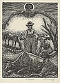 Drought, Albert Abramovitz (American, 1879–1963), Wood engraving