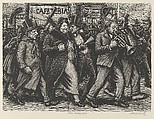 New Years Eve, Albert Abramovitz (American, 1879–1963), Wood engraving