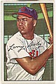 Larry Doby, Outfielder, Cleveland Indians, from the series Picture Cards (no. 115), Issued by Bowman Gum Company, Commercial color lithograph