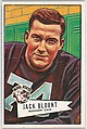 Jack Blount, Mississippi State University, from the Bowman Football series (R407-4) issued by Bowman Gum, Issued by Bowman Gum Company, Commercial color lithograph