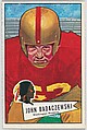 John Badaczewski, Washington Redskins, from the Bowman Football series (R407-4) issued by Bowman Gum, Issued by Bowman Gum Company, Commercial color lithograph