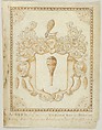 Coat of Arms, Norwich, Matthias Buchinger  German, Pen and ink on vellum