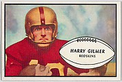 Harry Gilmer, Redskins, from the Bowman Football series (R407-5) issued by Bowman Gum, Issued by Bowman Gum Company, Commercial color lithograph