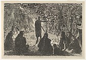 Around the Council Fire, The Young Brave's Speech, from "Harper's Weekly", Edwin Austin Abbey American, Wood engraving
