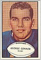 George Connor, Bears, from the Bowman Football series (R407-5) issued by Bowman Gum, Issued by Bowman Gum Company, Commercial color lithograph