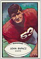 John Rapacz, Giants, from the Bowman Football series (R407-5) issued by Bowman Gum, Issued by Bowman Gum Company, Commercial color lithograph