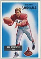 Don Stonesifer, End, Chicago Cardinals, from the Bowman Football series (R407-7) issued by Bowman Gum, Issued by Bowman Gum Company, Commercial color lithograph