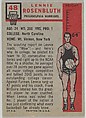 Card Number 48, Len Rosenbluth, Philadelphia Warriors, from the Topps Basketball series (R410) issued by Topps Chewing Gum Company, Issued by Topps Chewing Gum Company (American, Brooklyn), Commercial color lithograph