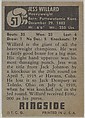 Jess Willard, Heavyweight Champion, 1915-1918, from the Topps Ringside series (R411) issued by Topps Chewing Gum Company, Issued by Topps Chewing Gum Company (American, Brooklyn), Commercial color lithograph