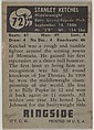 Stanley Ketchell, Middleweight Champion, 1908-1910, from the Topps Ringside series (R411) issued by Topps Chewing Gum Company, Issued by Topps Chewing Gum Company (American, Brooklyn), Commercial color lithograph