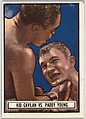 Kid Gavilan Vs. Paddy Young, from the Topps Ringside series (R411) issued by Topps Chewing Gum Company, Issued by Topps Chewing Gum Company (American, Brooklyn), Commercial color lithograph