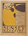 Sunset Magazine, February, Henry Patrick Raleigh American, Lithograph