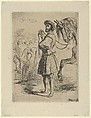 A Nobleman from the Time of Francis I, Eugène Delacroix  French, Etching and drypoint; second state of five