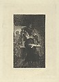 A Blacksmith, Eugène Delacroix French, Aquatint, drypoint; between third and fourth state of six