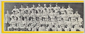 Team portrait of 1950 St. Louis Cardinals, from the Topps Team Pictures series (R414-4) issued by Topps Chewing Gum Company, Issued by Topps Chewing Gum Company (American, Brooklyn), Photolithograph