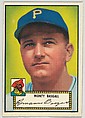 Card Number 12, Monty Basgall, Pittsburgh Pirates, from the Topps Baseball series (R414-6) issued by Topps Chewing Gum Company, Issued by Topps Chewing Gum Company (American, Brooklyn), Commercial color lithograph
