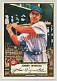 Card Number 13, Johnny Wyrostek, Cincinnati Reds, from the Topps Baseball series (R414-6) issued by Topps Chewing Gum Company, Issued by Topps Chewing Gum Company (American, Brooklyn), Commercial color lithograph