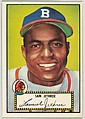 Card Number 27, Sam Jethroe, Boston Braves, from the Topps Baseball series (R414-6) issued by Topps Chewing Gum Company, Issued by Topps Chewing Gum Company (American, Brooklyn), Commercial color lithograph