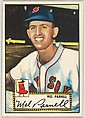 Card Number 30, Mel Parnell, Boston Red Sox, from the Topps Baseball series (R414-6) issued by Topps Chewing Gum Company, Issued by Topps Chewing Gum Company (American, Brooklyn), Commercial color lithograph