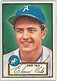 Card Number 34, Elmer Valo, Philadelphia Athletics, from the Topps Baseball series (R414-6) issued by Topps Chewing Gum Company, Issued by Topps Chewing Gum Company (American, Brooklyn), Commercial color lithograph