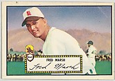 Card Number 8, Fred Marsh, St. Louis Browns, from the Topps Baseball series (R414-6) issued by Topps Chewing Gum Company, Issued by Topps Chewing Gum Company (American, Brooklyn), Commercial color lithograph