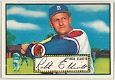 Card Number 14, Bob Elliott, Boston Braves, from the Topps Baseball series (R414-6) issued by Topps Chewing Gum Company, Issued by Topps Chewing Gum Company (American, Brooklyn), Commercial color lithograph