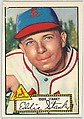 Card Number 76, Eddie Stanky, St. Louis Cardinals, from the Topps Baseball series (R414-6) issued by Topps Chewing Gum Company, Issued by Topps Chewing Gum Company (American, Brooklyn), Commercial color lithograph