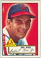 Card Number 100, Del Rice, St. Louis Cardinals, from the Topps Baseball series (R414-6) issued by Topps Chewing Gum Company, Issued by Topps Chewing Gum Company (American, Brooklyn), Commercial color lithograph