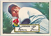 Card Number 81, Vernon Law, Pittsburgh Pirates, from the Topps Baseball series (R414-6) issued by Topps Chewing Gum Company, Issued by Topps Chewing Gum Company (American, Brooklyn), Commercial color lithograph