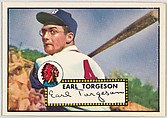 Card Number 97, Earl Torgeson, Boston Braves, from the Topps Baseball series (R414-6) issued by Topps Chewing Gum Company, Issued by Topps Chewing Gum Company (American, Brooklyn), Commercial color lithograph