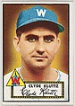 Card Number 132, Clyde Kluttz, Washington Senators, from the Topps Baseball series (R414-6) issued by Topps Chewing Gum Company, Issued by Topps Chewing Gum Company (American, Brooklyn), Commercial color lithograph