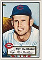 Card Number 137, Roy McMillan, Cincinnati Reds, from the Topps Baseball series (R414-6) issued by Topps Chewing Gum Company, Issued by Topps Chewing Gum Company (American, Brooklyn), Commercial color lithograph