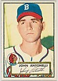 Card Number 140, Johnny Antonelli, Boston Braves, from the Topps Baseball series (R414-6) issued by Topps Chewing Gum Company, Issued by Topps Chewing Gum Company (American, Brooklyn), Commercial color lithograph