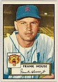 Card Number 146, Frank House, Detroit Tigers, from the Topps Baseball series (R414-6) issued by Topps Chewing Gum Company, Issued by Topps Chewing Gum Company (American, Brooklyn), Commercial color lithograph